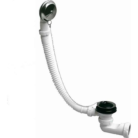 S-27 Bonde de baignoire flexible, sortie horizontale avec écrou Ø40 JIMTEN (1/3)
