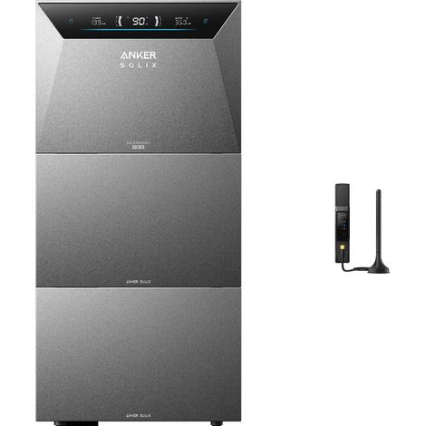 Kit Anker SOLIX Solarbank 4 E5000 Pro con 2 batterie di espansione BP5000 (1/5)