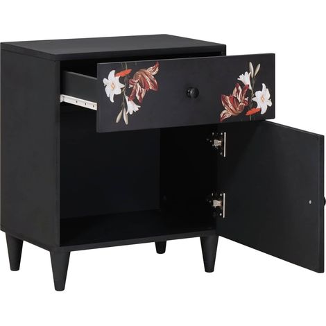 Maison Exclusive - Comodino Multicolore 50 x 33 x 60 cm Legno di mango massello (1/5)