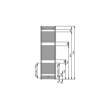 VN-DION Modernisierungshk. Rechts NA500 BH 1764x98x400mm weiß