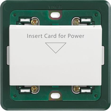 VIMAR - 14466 Interrupteur à badge blanc 230V