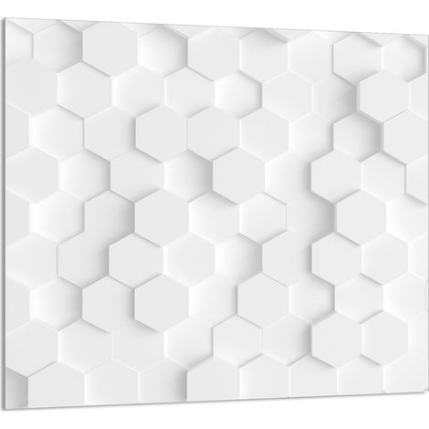 Panneau de verre pour cuisine 65x60 Blanc (1/5)