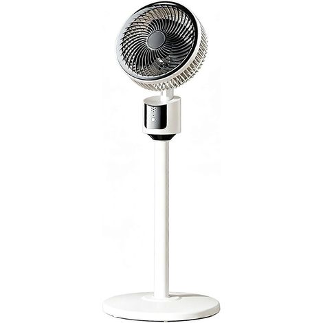 Ventilateur sur pied Airs Circulation portée maximale de 5 m 3 vitesses rechargeable pour chambre ou bureau 23 x 30 x 80 cm - Blanc (1/5)