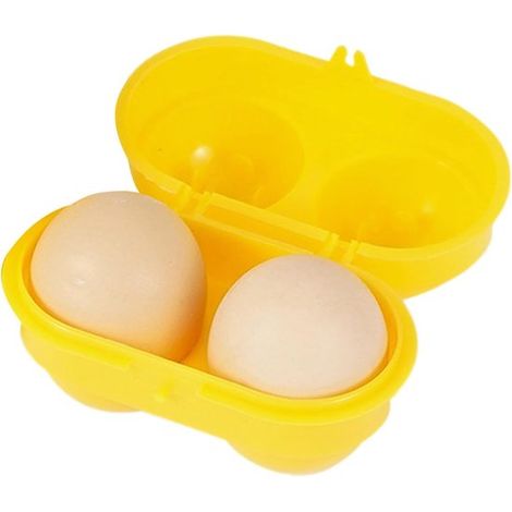 Boîte à œufs pour le camping, conteneur de transport d'œufs avec 2 sangles, conteneur de rangement d'œufs antichoc, chariot à œufs avec distributeur pour le camping, les pique-niques et plus encore. (1/5)