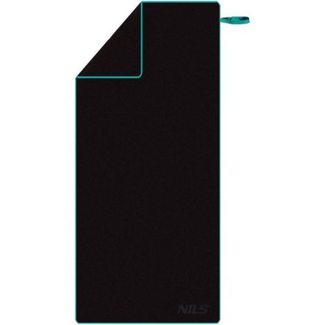 Serviette Microfibre - 200 x 90 cm - Noir - 200 g/m² - Pour Piscine Camping Maison - 1 Pièce (1/5)