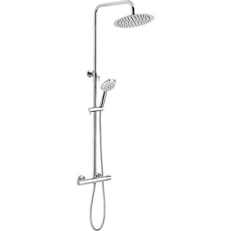 Novaservis Titania Pure - Ensemble de douche avec thermostat, diamètre 25 cm, chrome SET032/TER,0