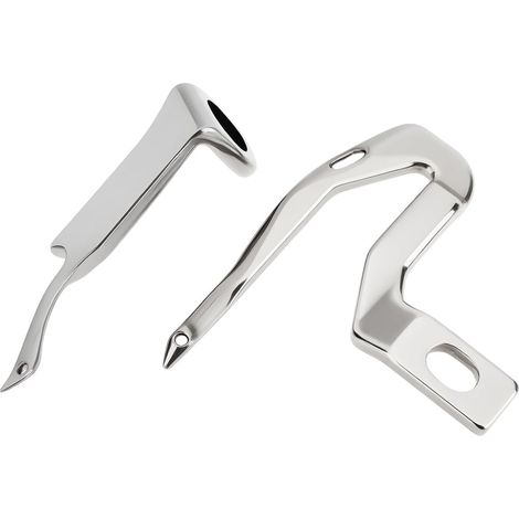 Set of 2 upper and lower loopers compatible with Singer 14U44 overlock machine (1/5)