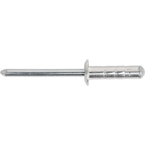 Sealey Aluminium Multi-Grip Rivet Standard Flange 4 x 15mm Pack of 200 RM4015S