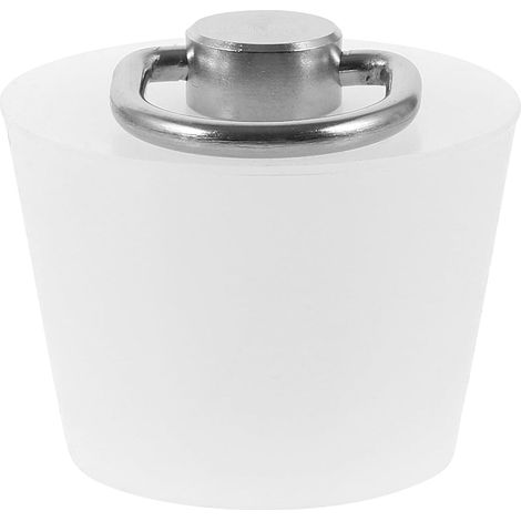 Bouchon de lavabo silicone/métal pour vasque et évacuation (1/5)