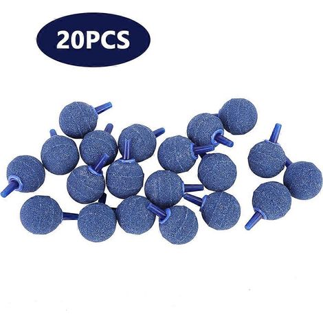 20 Stück Aquarium-Luftdiffusorsteine, feine Bläschen für die Sauerstoffpumpe, blau, 20 Stück (1/5)