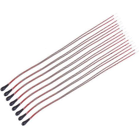 10 Stück hochempfindliche NTC-Temperatursensoren MF52B (10 K) mit 60 mm langem, emailliertem Draht für präzise Temperaturmessung (1/3)
