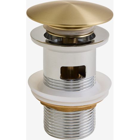 Válvula de desagüe para lavabo tipo Click-Clack en acero inoxidable y latón Orveta SKLUM             