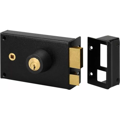 Accessoires pour Idea Barre - ISEO - Jeu de tringles avec obturateur et gâche - pour porte 2 battants - Blanc ral 9016