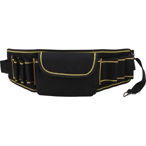 Sacoche de ceinture professionnelle en toile Oxford pour électriciens, mécaniciens, charpentiers et artisans (1/5)