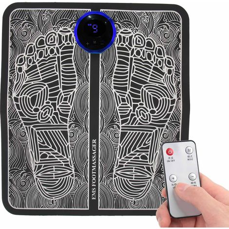 Coussin de massage électrique pour les pieds EMS, stimulateur musculaire, télécommande, coussin de modelage pour les jambes (1/5)