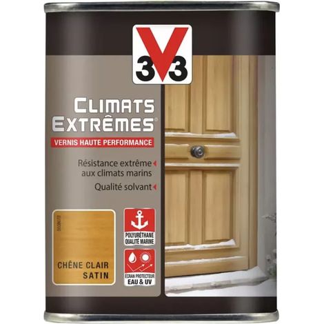 Vernis bois V33 Climats Extrêmes Chêne clair satin 1 L (1/2)