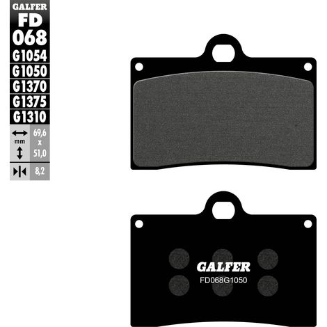 PASTILLAS DE FRENO GALFER KH095 SEMIMETÁLICAS PARA SCOOTER