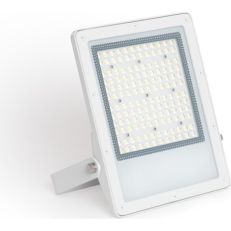 LED Fluter 100W Dimmbar TRIAC 170 lm/W IP65 ELEGANCE Slim PRO Weiss 4000K 120º Neutralweiß