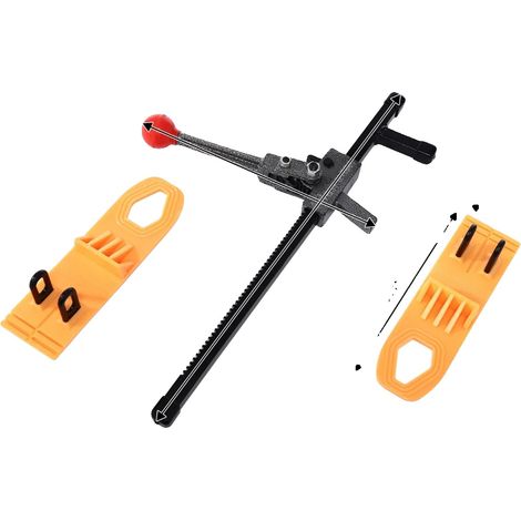 Herramienta para reparar abolladuras de coche, construcción duradera, uso versátil, color negro. (1/2)
