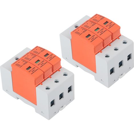 Parafoudre 2 modules Rail DIN 3P Protège-Maison AC 420V RMU1-C40 Disjoncteur de surtension (1/5)