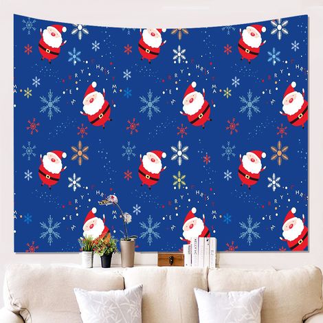 Couverture En Polaire - Motif Père Noël - 150 X 200 Cm - Pour Enfants Et Adultes - Idéale Pour Noël Chambre Canapé Extérieur - 1 Pièce (1/4)