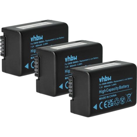 vhbw 3x Akku Ersatz für Leica BP-DC9E, BP-DC9 für Kamera (800 mAh, 7,2 V, Li-Ion), Infochip (1/5)