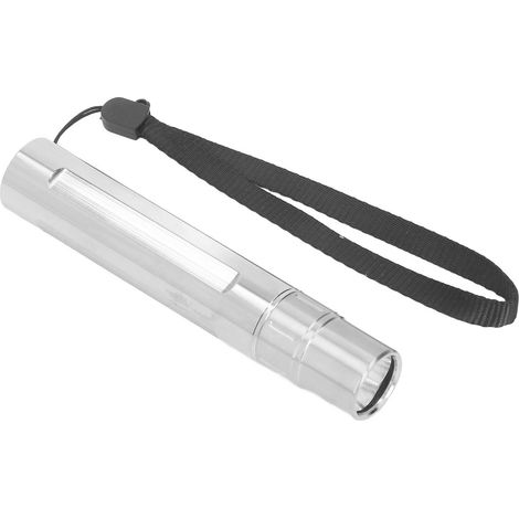 Lampe torche de luminothérapie infrarouge 630 nm, 660 nm, 850 nm, en acier inoxydable, avec dragonne pour cheville.