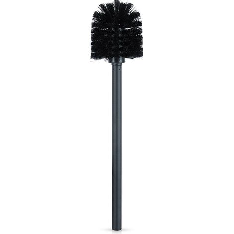 Brosse de rechange pour le nettoyage des toilettes noire universelle et pratique (1/5)