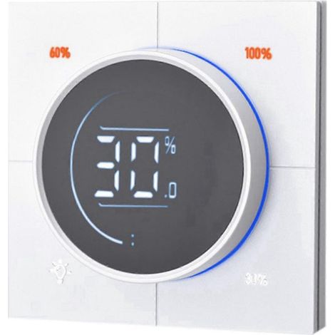 Interrupteur mural à variateur à bouton Zigbee 3.0 pour panneau PC (blanc) (1/5)