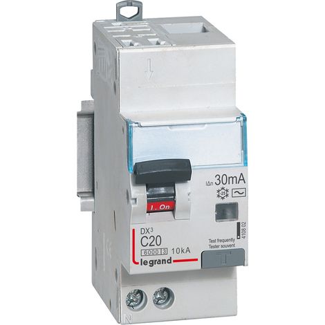 Differentieel Automaat DX3 1P+N Karakteristiek C 20A 30mA 6kA - LEG410802