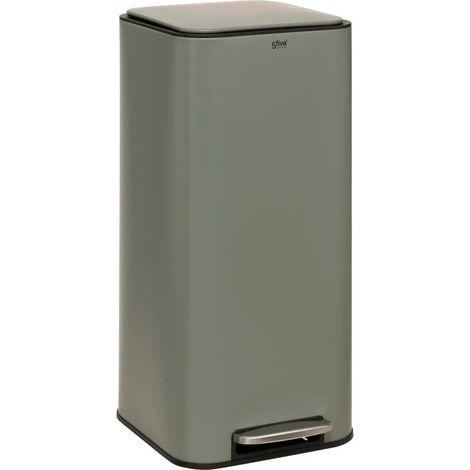 Pattumiera in metallo verde delta 30l - 5five (1/5)