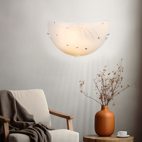 Applique sommeil chambre d'amis chrome éclairage décor lignes pierres claires (1/5)