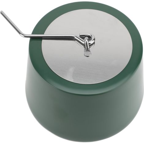 Cheminée de table style brasero en bol vert sans fumée brûle longtemps déco intérieur extérieur terrasse balcon avec extincteur (1/5)