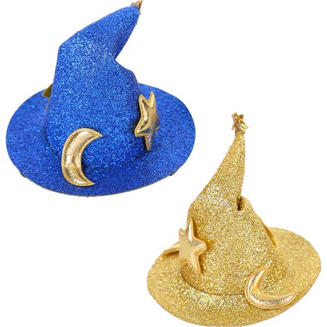 2 Mini pinces à cheveux, chapeau haut-de-forme, accessoire fête, chapeau sorcière, Halloween, décoration spectacle (1/5)
