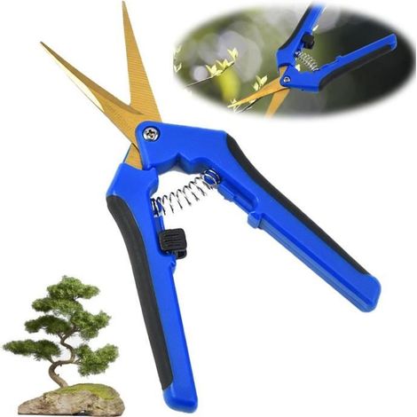 Professionelle Gartenschere Bypass - Edelstahl, ergonomisch mit Stoßdämpferfeder