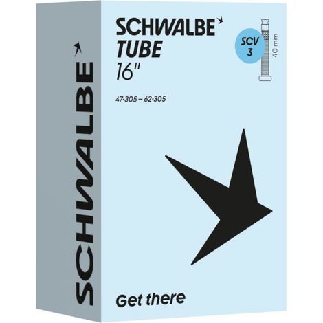 Schwalbe Fahrradschlauch SCV 3 16" Clik Valve 40mm ETRTO 47/62-305