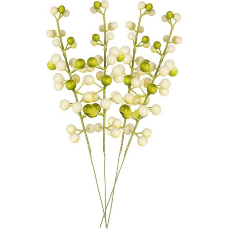 Baies Artificielles, Bouquet De Fleurs De Simulation Fruit Baie Réaliste pour Mariage DIY Bouquet De Mariée Maison Cuisine Décoration De Fête (C) (1/5)