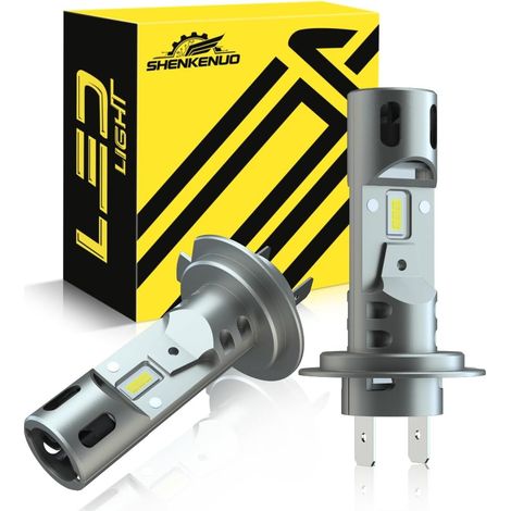 SHENKENUO Ampoule H7 LED, 27000LM 6000K Blanc (1/5)