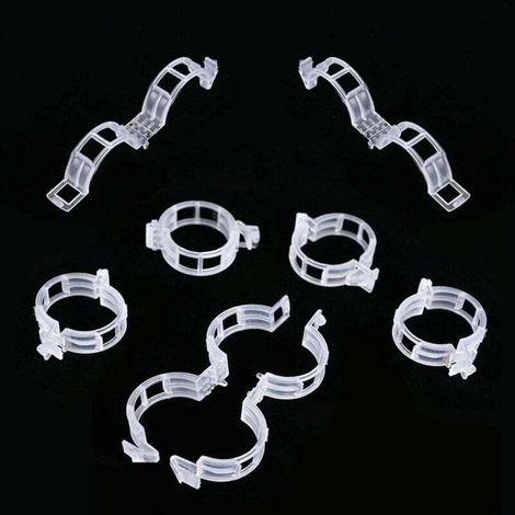 Bardusch-Jardinage Garden Plantes Fixation Clips, pour Tomates, Roses, Concombres et Autres Plante de Vrille, Légumes Vigne Tiges de Croissance Droit et Plus Sain (100 Pcs) (1/4)