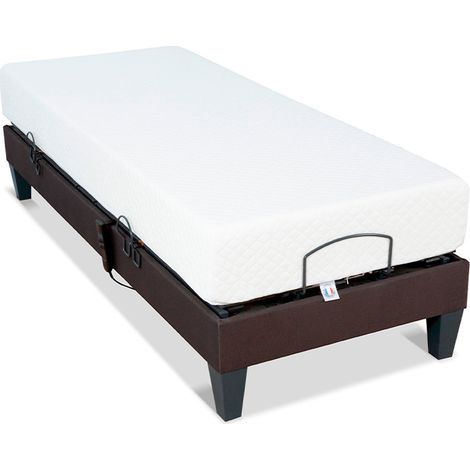 Ensemble Matelas Mémoire de forme ABSOLU avec sommier ROCHEREAU 70x190 cm (1/5)