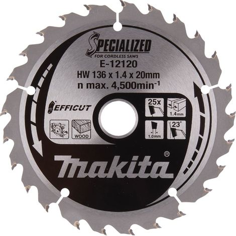 Hoja de sierra circular Makita E 12120 plata 136 mm (1/4)