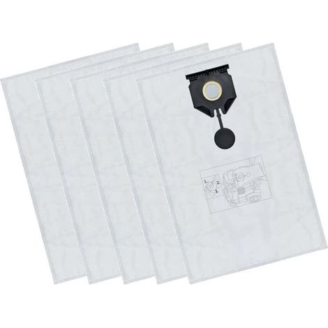 5 x Vacuum Cleaner Bags Suitable for Kärcher 2.889-154.0, NT 30/1 Tact Te L, M, Ap 30L, Microfibre Capacity 30L (1/5)