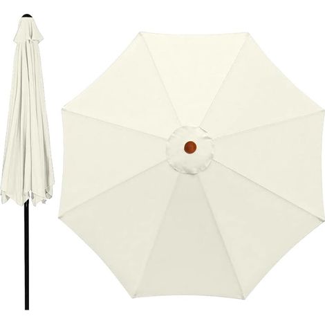 Telo di ricambio per ombrellone - 300 cm - 8 stecche - Impermeabile - Protezione UV - Adatto per ombrelloni da giardino, ombrelloni da tavolo, ombrelloni da mercato, ombrelloni da giardino - Beige (1/5)