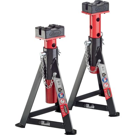 Vigor Unterstellbock-Satz V2477 Tragkraft 3t Hub 315-460mm Gewicht 5,2 kg / Paar
