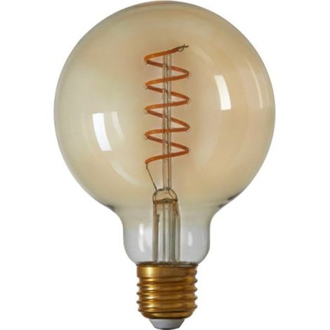 Ampoule led E27 4W dimmable globe ambré D9.5 (1/3)