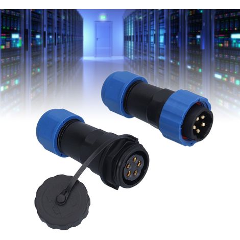 SP20 IP68 wasserdichter Luftfahrtstecker und -buchse, mit mehradrigen Lötanschlüssen (männlich und weiblich), 380 V, 5 Leiter. (1/5)