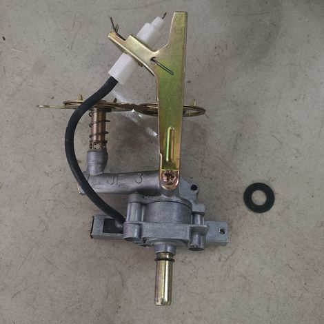 Extended ignition support, copper valve body, tabletop stove, double-hole copper nozzle assembly, household lighter.