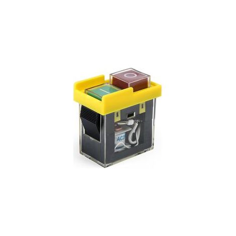 Interrupteur électromagnétique, Interrupteur KJD6 250V 6A Interrupteur Machine Outil 220V Bouton Marche Arret pour Machines d'atelier (1/5)