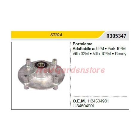 STIGA Rasenmähermesserhalter Mähwerk 92M PARK 107M VILLA 92M R305347