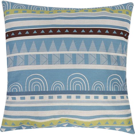 Housse De Coussin En Lin Style Bohème Pour Décoration Maison Bureau Avec Fermeture Éclair Invisible Sans Garniture (1/5)